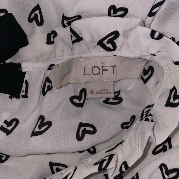 LOFT Hearts Top Sleeveless Size XL - Picture 5 of 7